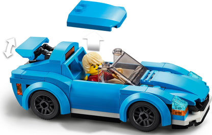 LEGO City: 60285 City Great Vehicles Sports Car Toy with Removable Roof, Racing Cars Model Building Set, toys for 5 plus Year Old Boys and Girls, Gift Idea (60285) - New Sealed - alternate view