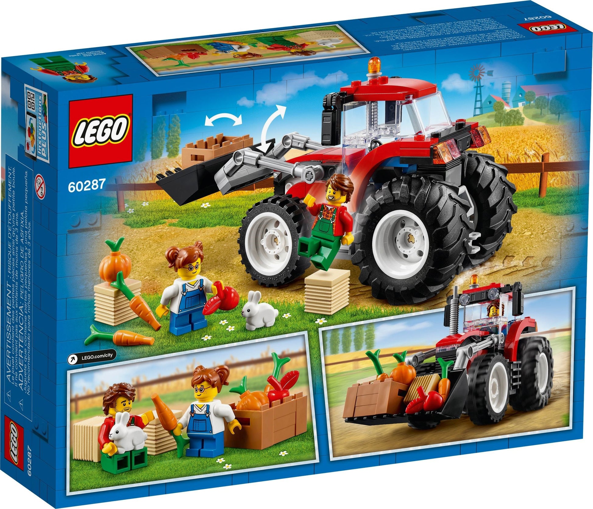 LEGO City: Tractor (60287) - New Sealed - rear view