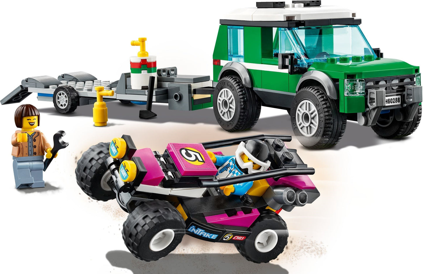 LEGO City: 60288 City Great Vehicles Race Buggy Transporter (60288) - New Sealed - built set