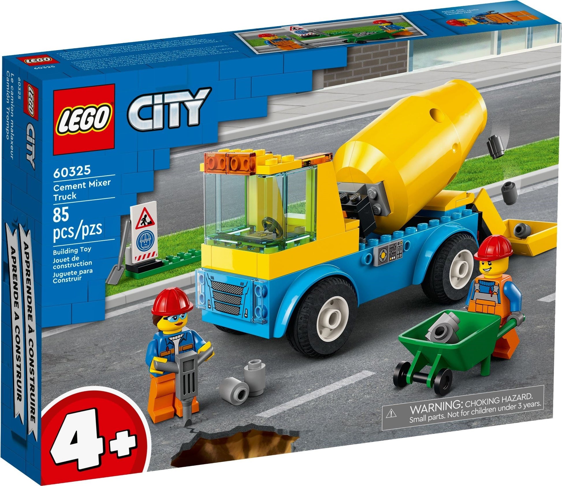 LEGO City: Cement Mixer Truck (60325) - New Sealed - box front