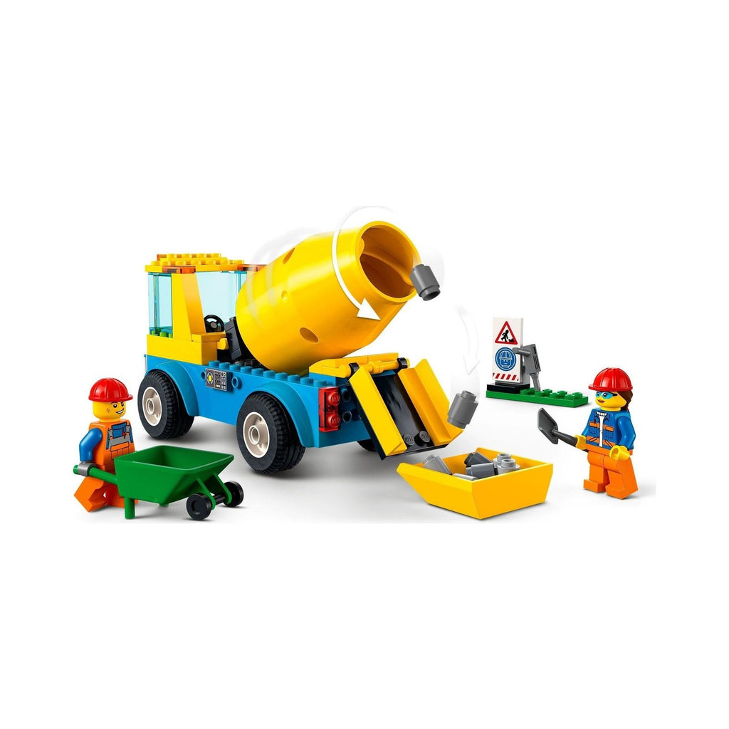 LEGO City: Cement Mixer Truck (60325) - New Sealed - minifigures