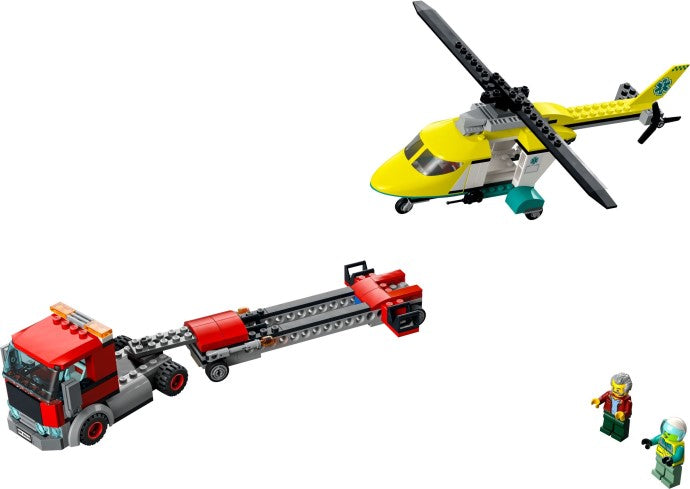 LEGO City: Rescue Helicopter Transporter (60343) - New Sealed - close-up