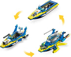 LEGO City: 60355 City Water Police Detective Missions, with Speed Boat Toy, Interactive Digital Adventure Building Game Playset with Bricks and 4 Minifigures (60355) - New Sealed - built set