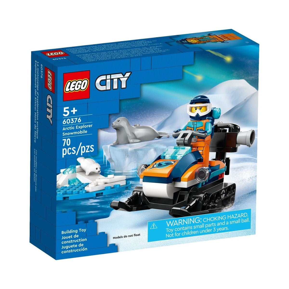 LEGO City: Arctic Explorer Snowmobile (60376) - New Sealed - built set