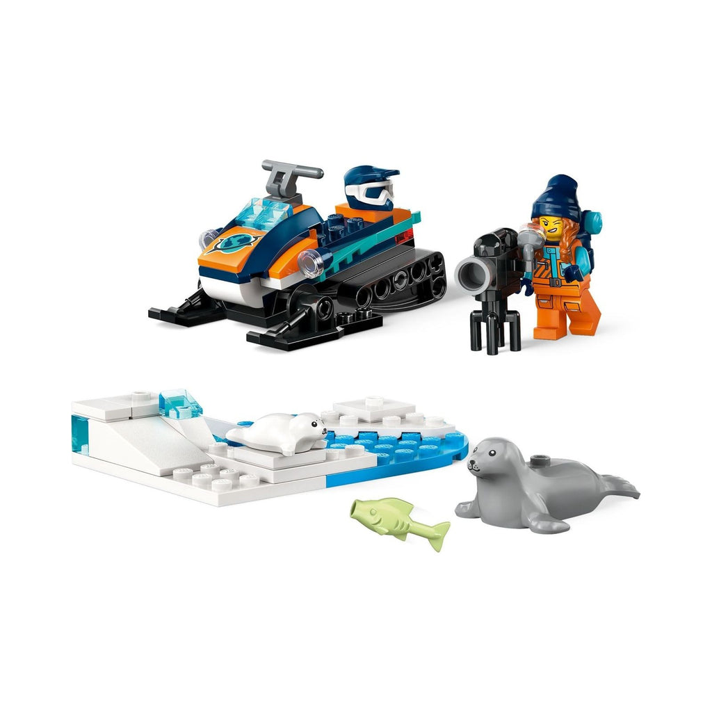 LEGO City: Arctic Explorer Snowmobile (60376) - New Sealed - minifigures