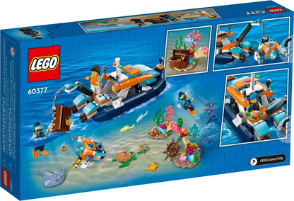 LEGO City: Explorer Diving Boat (60377) - New Sealed - close-up