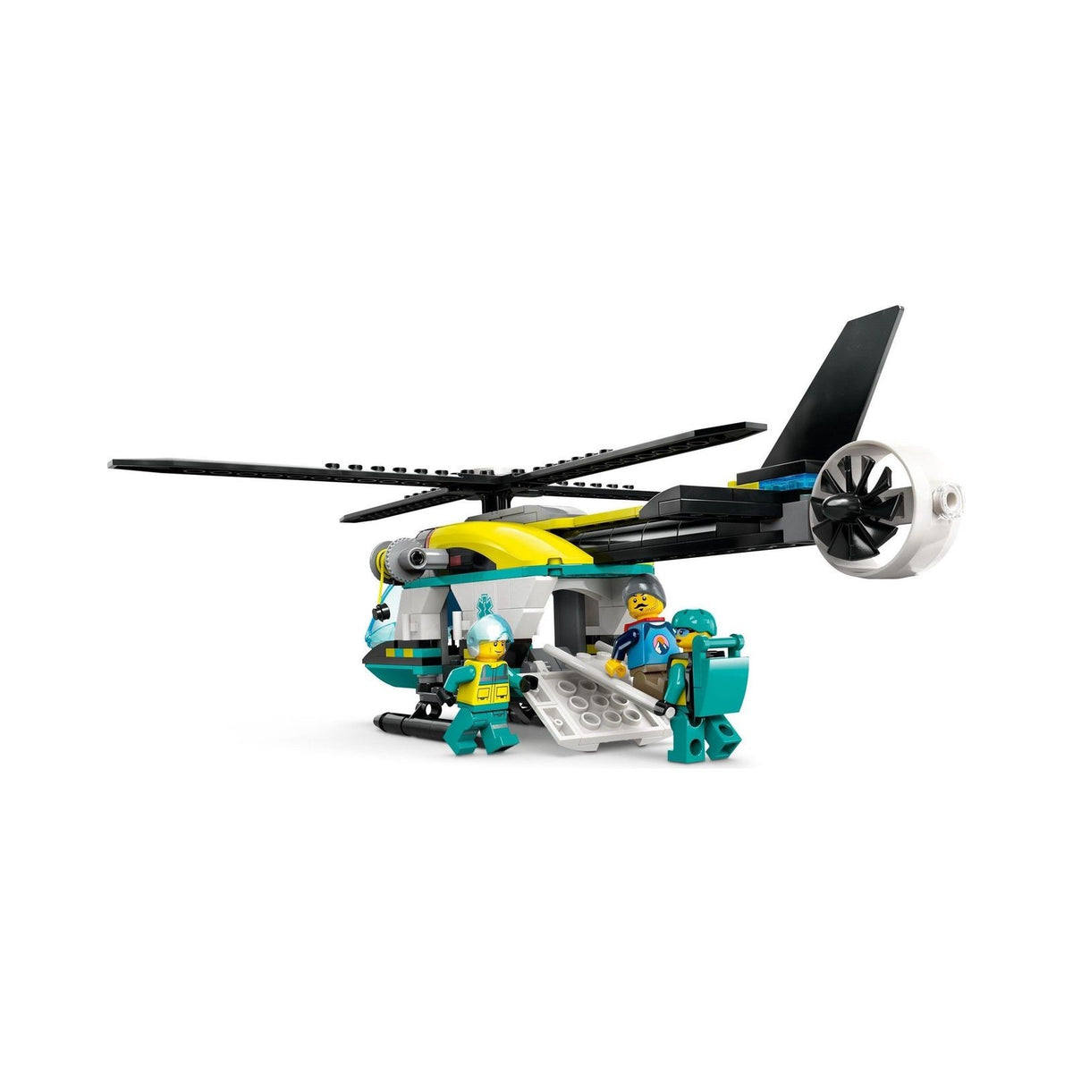 LEGO City: City Emergency Rescue Helicopter Toy for 6 Plus Year Old Boys & Girls, Vehicle Building Set with Winch, Spinnable Rotors and 3 Minifigures for Imaginative Play, Fun Birthday Gift for Kids 60405 (60405) - New Sealed - built set