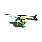 LEGO City: City Emergency Rescue Helicopter Toy for 6 Plus Year Old Boys & Girls, Vehicle Building Set with Winch, Spinnable Rotors and 3 Minifigures for Imaginative Play, Fun Birthday Gift for Kids 60405 (60405) - New Sealed - set details