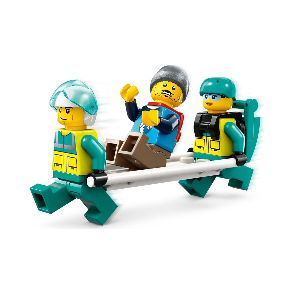 LEGO City: City Emergency Rescue Helicopter Toy for 6 Plus Year Old Boys & Girls, Vehicle Building Set with Winch, Spinnable Rotors and 3 Minifigures for Imaginative Play, Fun Birthday Gift for Kids 60405 (60405) - New Sealed - alternate view