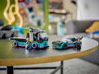 LEGO City: Race Car and Car Carrier Truck (60406) - New Sealed - minifigures