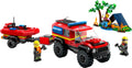 LEGO City: 4x4 Fire Engine with Rescue Boat (60412) - New Sealed - box front