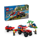 LEGO City: 4x4 Fire Engine with Rescue Boat (60412) - New Sealed - built set