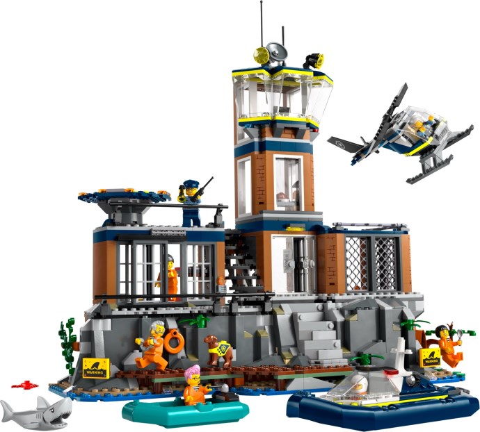 LEGO City: Police Prison Island (60419) - New Sealed - play features