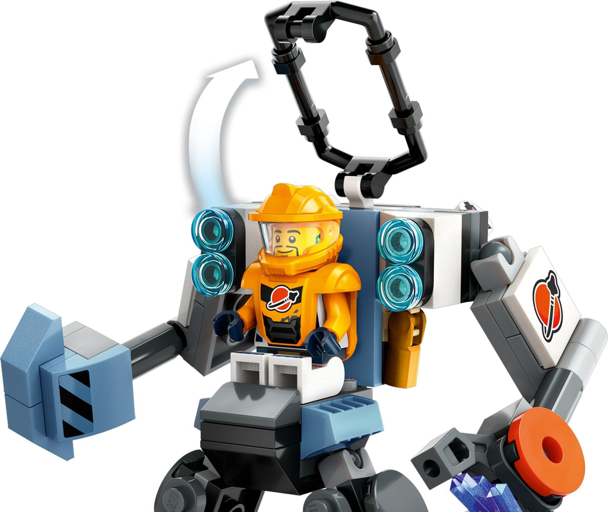 LEGO City: City Space Construction Mech Suit, Action Figure Toy for 6 Plus Year Old Kids, Boys & Girls, Building Set with Robot and a Pilot Minifigure, Small Gift Idea 60428 (60428) - New Sealed - built set