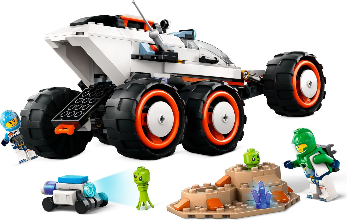 LEGO City: City Space Explorer Rover and Alien Life Building Toys Set for 6 Plus Year Old Boys, Girls & Kids with Astronaut Minifigures, Toy Robot and Alien Figures for Imaginative Play, Birthday Gift 60431 (60431) - New Sealed - built set