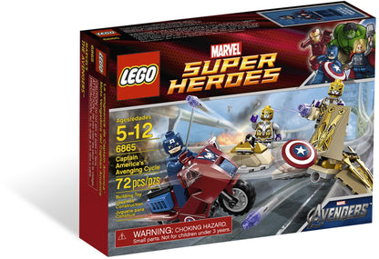 LEGO Super Heroes Marvel: Captain America's Avenging Cycle (6865) - New Sealed - built set