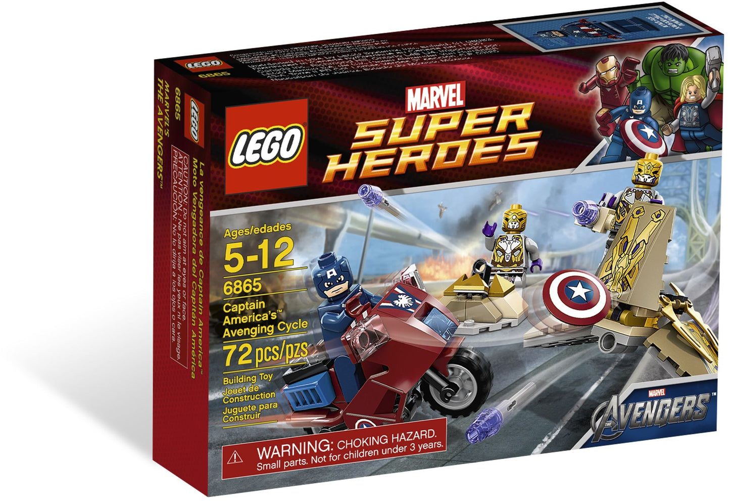 LEGO Super Heroes Marvel: Captain America's Avenging Cycle (6865) - New Sealed - built set