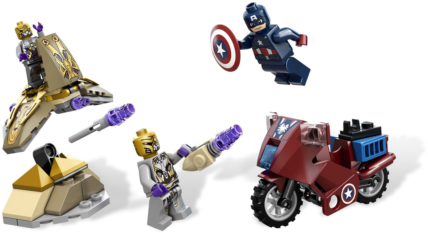 LEGO Super Heroes Marvel: Captain America's Avenging Cycle (6865) - New Sealed - minifigures