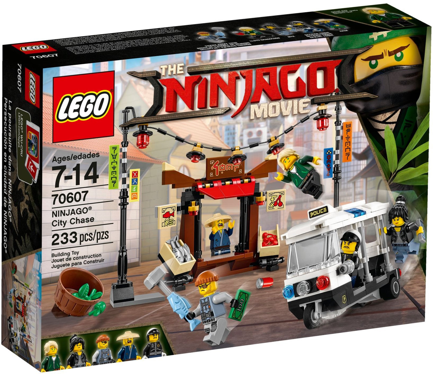 LEGO Ninjago: NINJAGO City Chase (70607) - New Sealed - box front