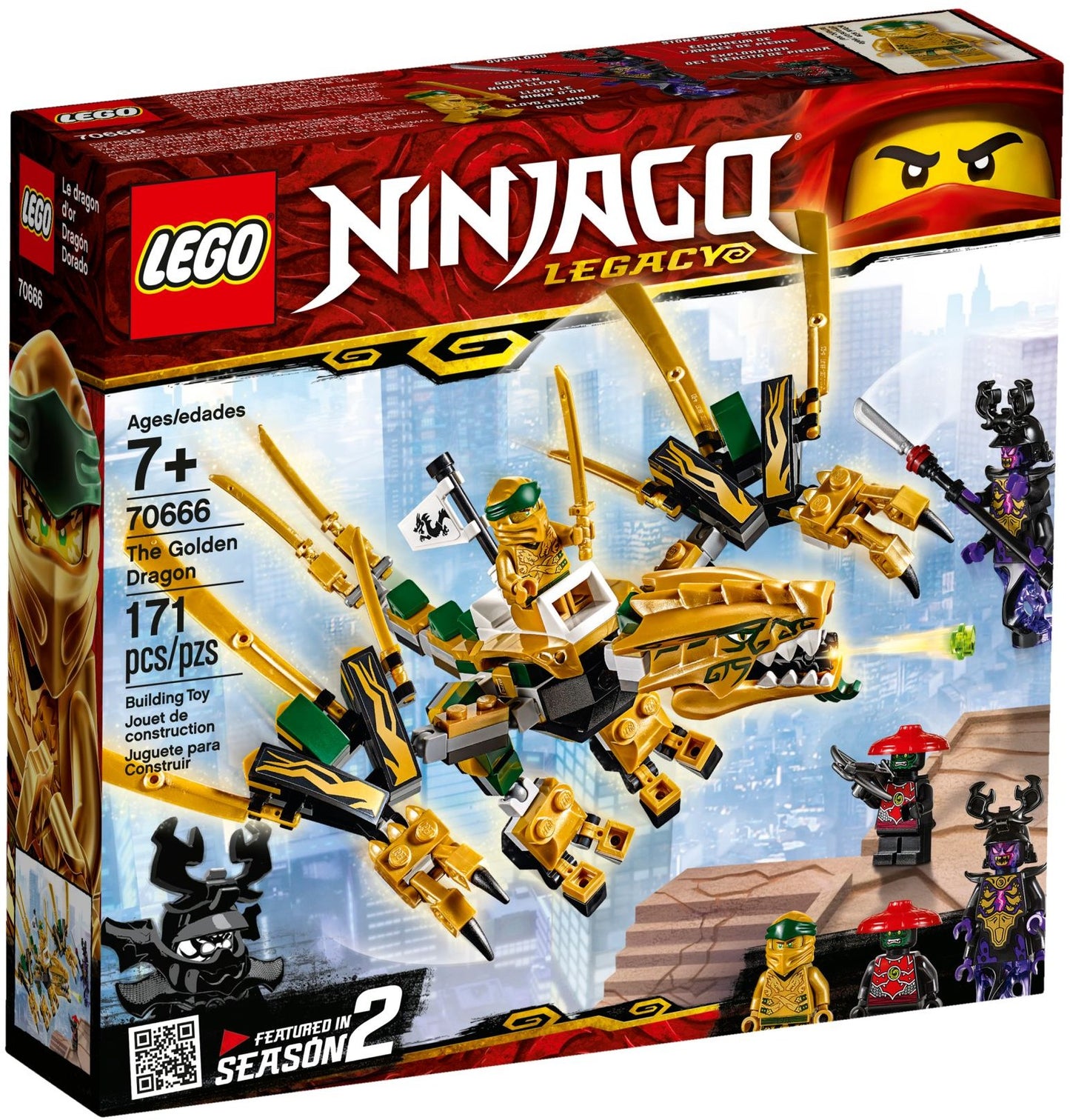 LEGO Ninjago: The Golden Dragon (70666) - New Sealed - box front