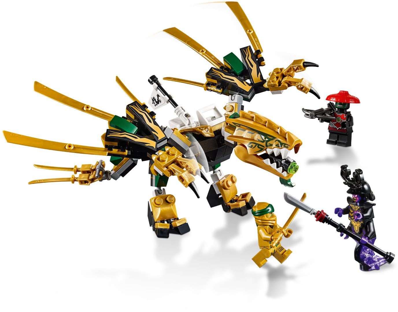 LEGO Ninjago: The Golden Dragon (70666) - New Sealed - minifigures
