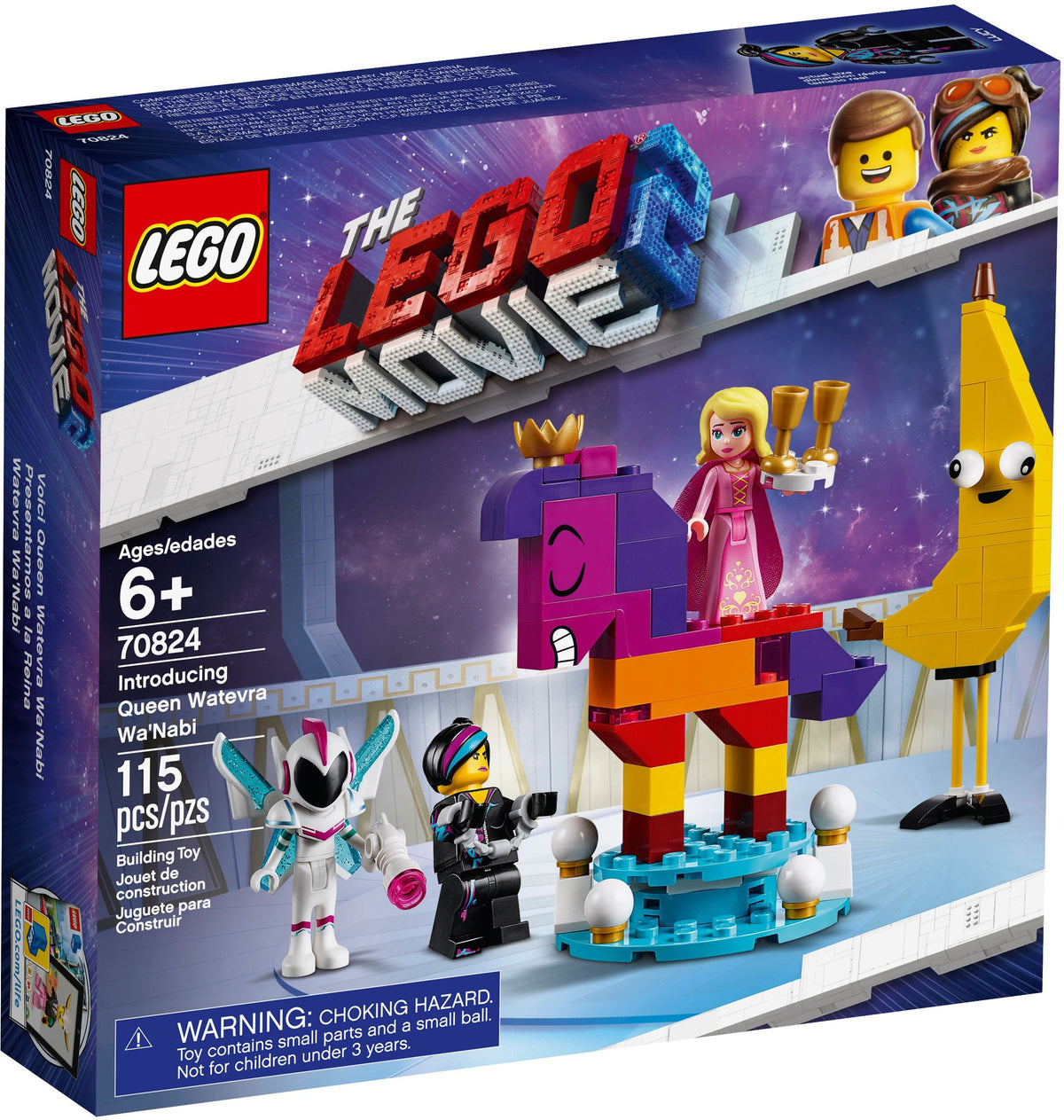 LEGO The LEGO Movie: The Movie 2 Meet The Queen Wello KE Wuoglio 70824 (70824) - New Sealed - box front