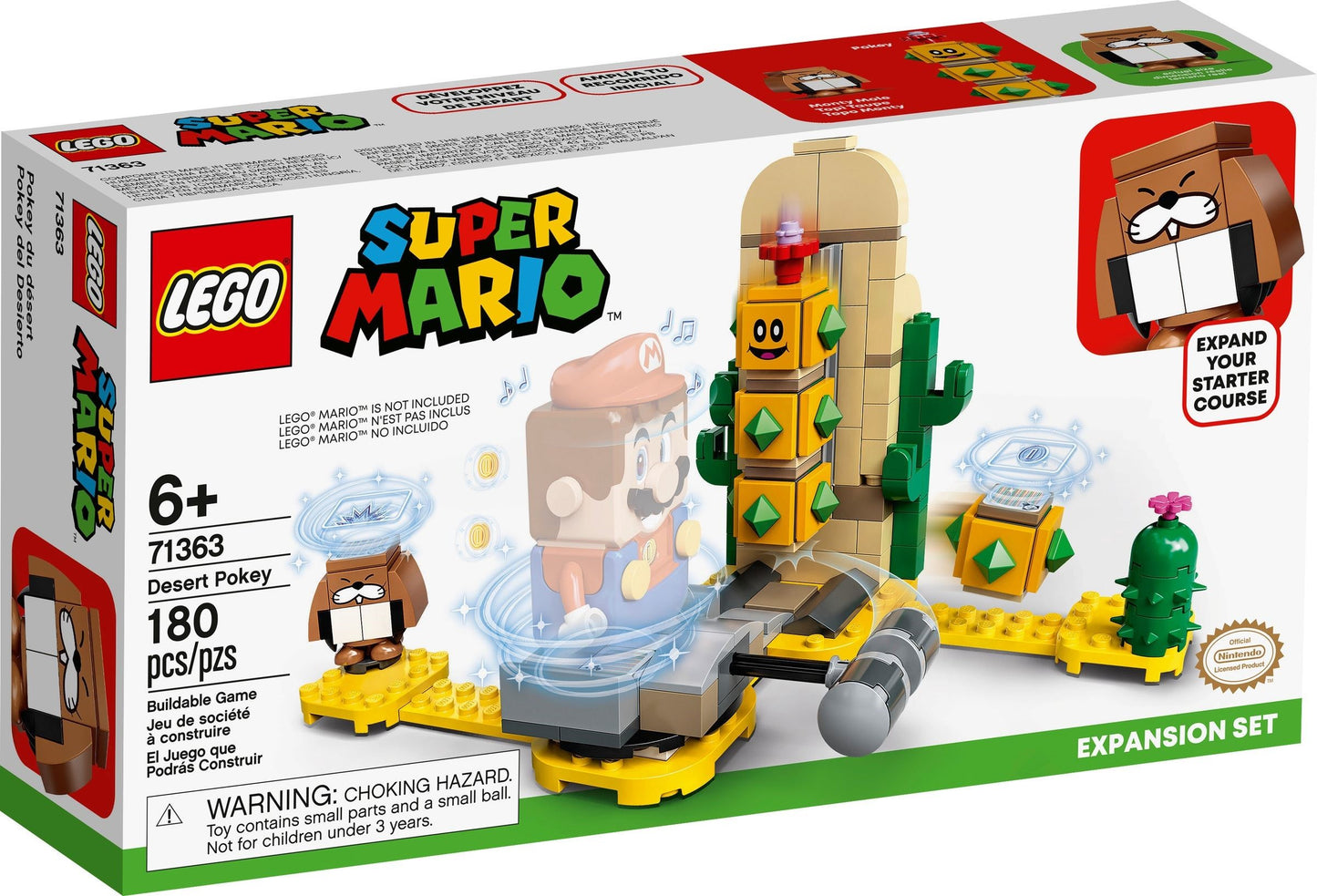 LEGO Super Mario: Desert Pokey Expansion Set (71363) - New Sealed - box front