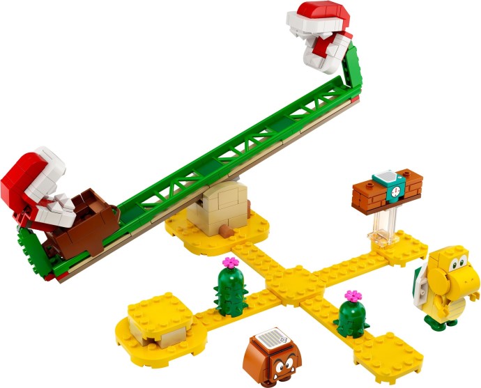 LEGO Super Mario: Super Mario Piranha Plant Power Slide Expansion Set 71365; Building Kit for Kids to Combine with The Super Mario Adventures with Mario Starter Course (71360) Playset, New 2020 (217 Pieces) (71365) - New Sealed - play features