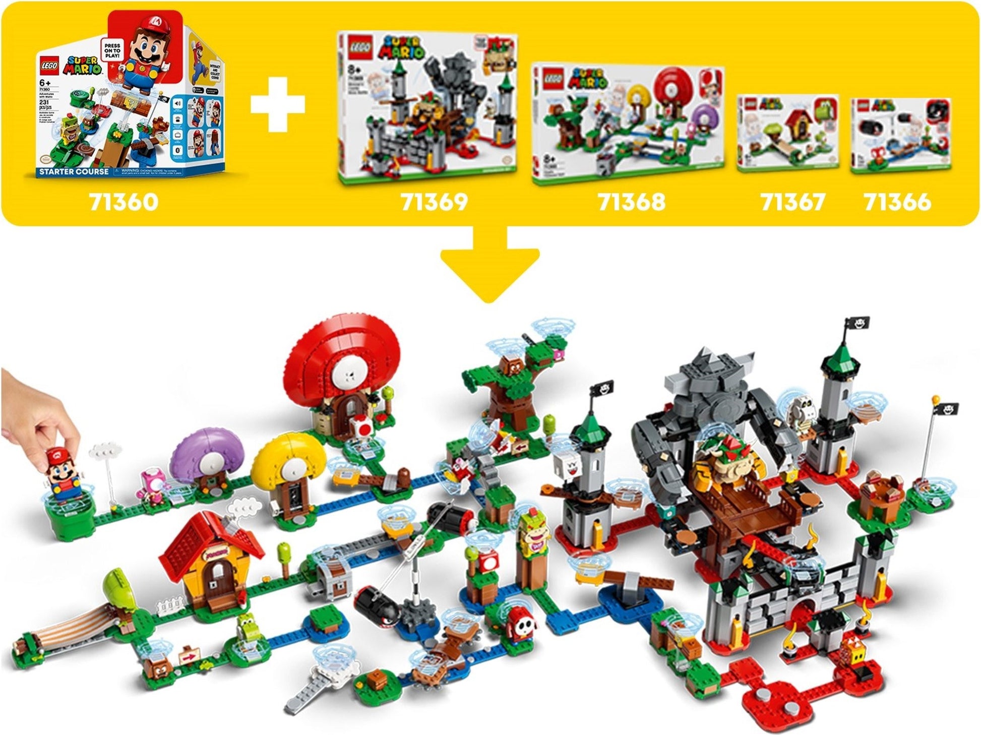LEGO Super Mario: Super Mario Piranha Plant Power Slide Expansion Set 71365; Building Kit for Kids to Combine with The Super Mario Adventures with Mario Starter Course (71360) Playset, New 2020 (217 Pieces) (71365) - New Sealed - minifigures