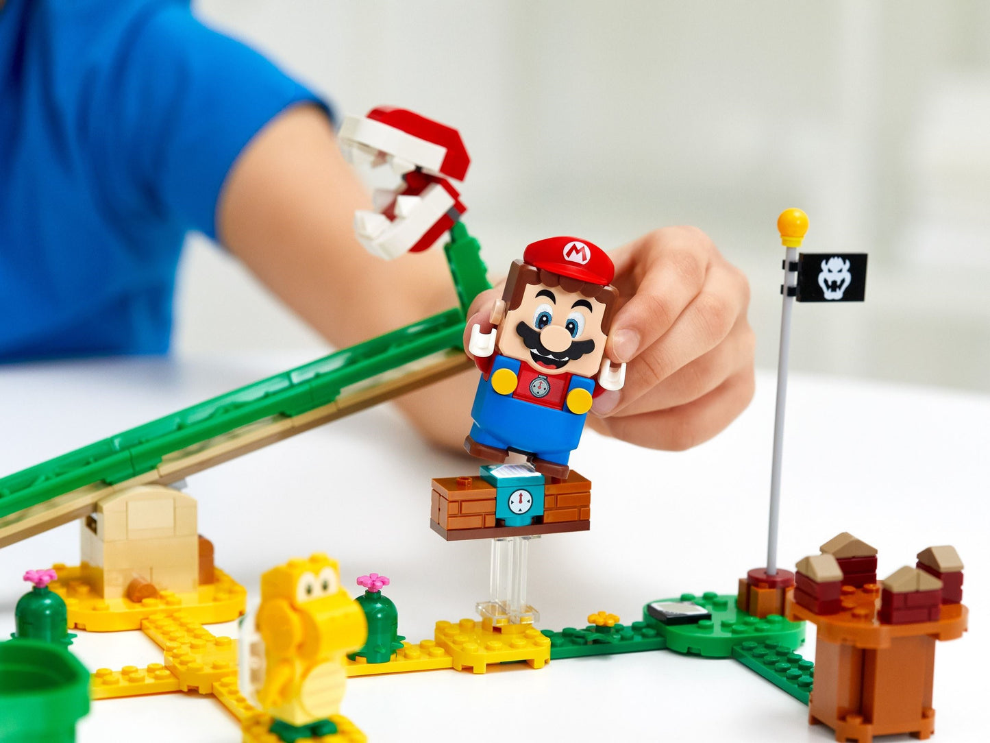 LEGO Super Mario: Super Mario Piranha Plant Power Slide Expansion Set 71365; Building Kit for Kids to Combine with The Super Mario Adventures with Mario Starter Course (71360) Playset, New 2020 (217 Pieces) (71365) - New Sealed - rear view