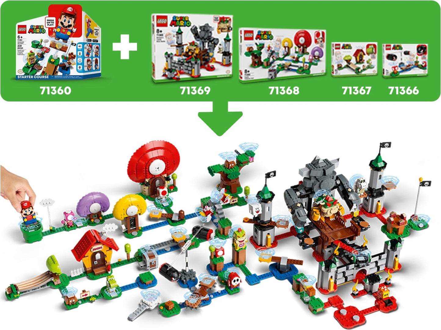 LEGO Super Mario: Toad's Treasure Hunt Expansion Set (71368) - New Sealed - set details
