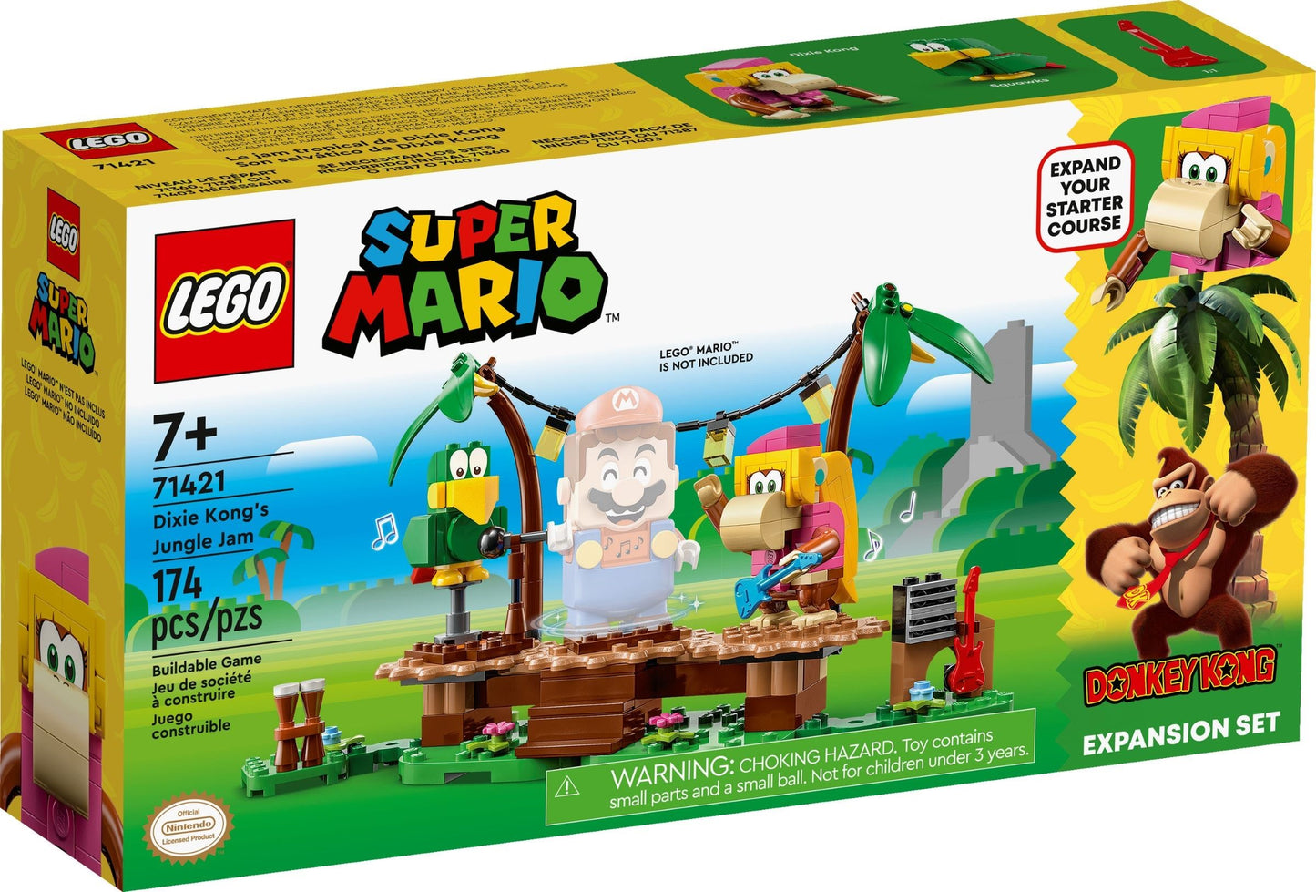 LEGO Super Mario: Dixie Kong's Jungle Jam Expansion Set (71421) - New Sealed