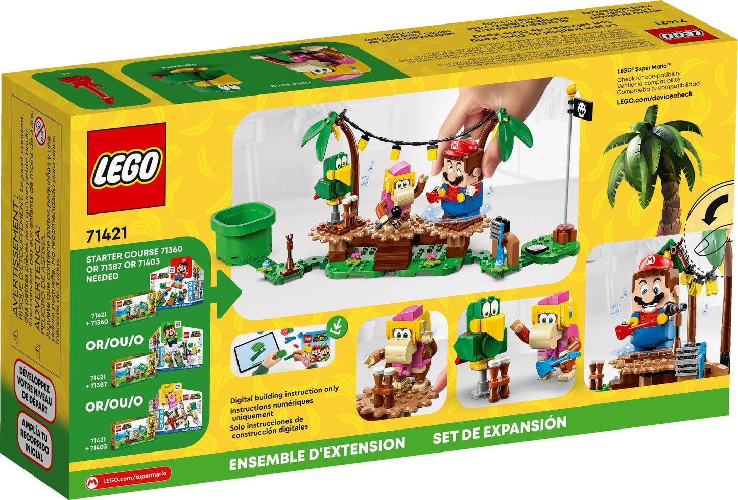 LEGO Super Mario: Dixie Kong's Jungle Jam Expansion Set (71421) - New Sealed