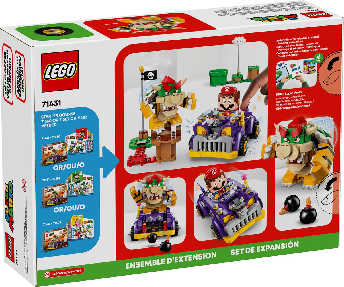 LEGO Super Mario: Bowser's Muscle Car (71431) - New Sealed - minifigures