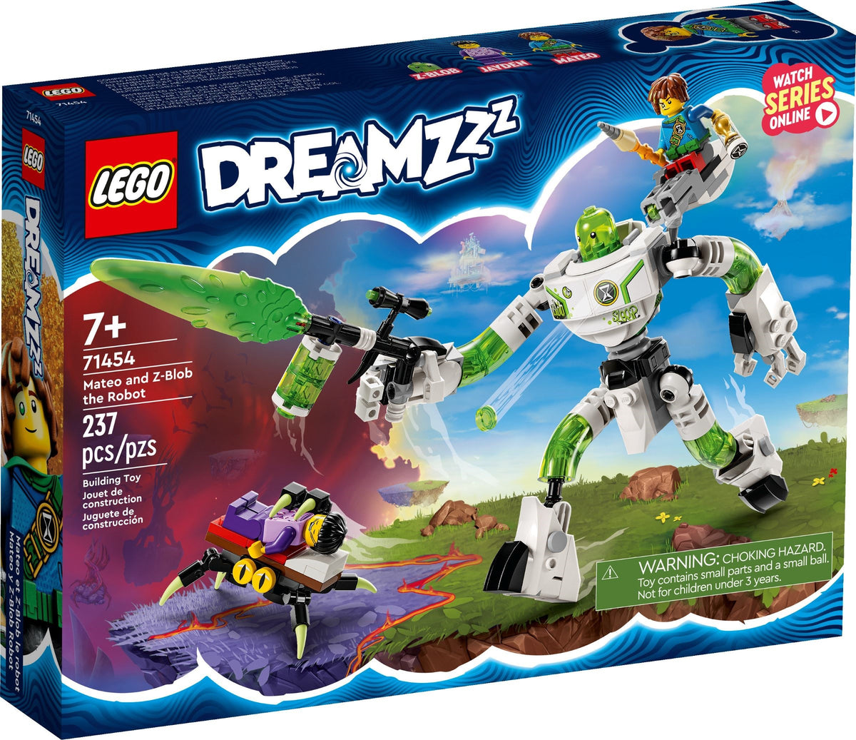 LEGO Dreamzzz: Mateo and Z-Blob the Robot (71454) - New Sealed - box front