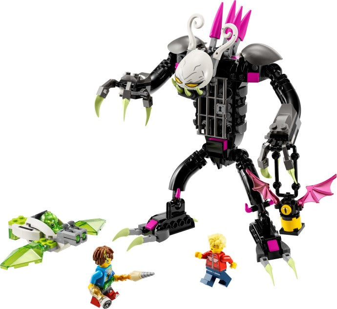 LEGO Dreamzzz: DREAMZzz 2-in-1 Grimkeeper the Cage Monster Figure Set, Transform Z-Blob into Mini-Plane or Hoverbike, With Minifigures from the TV Show, Toys for 7+ Years Old Kids, Boys, Girls 71455 (71455) - New Sealed - play features