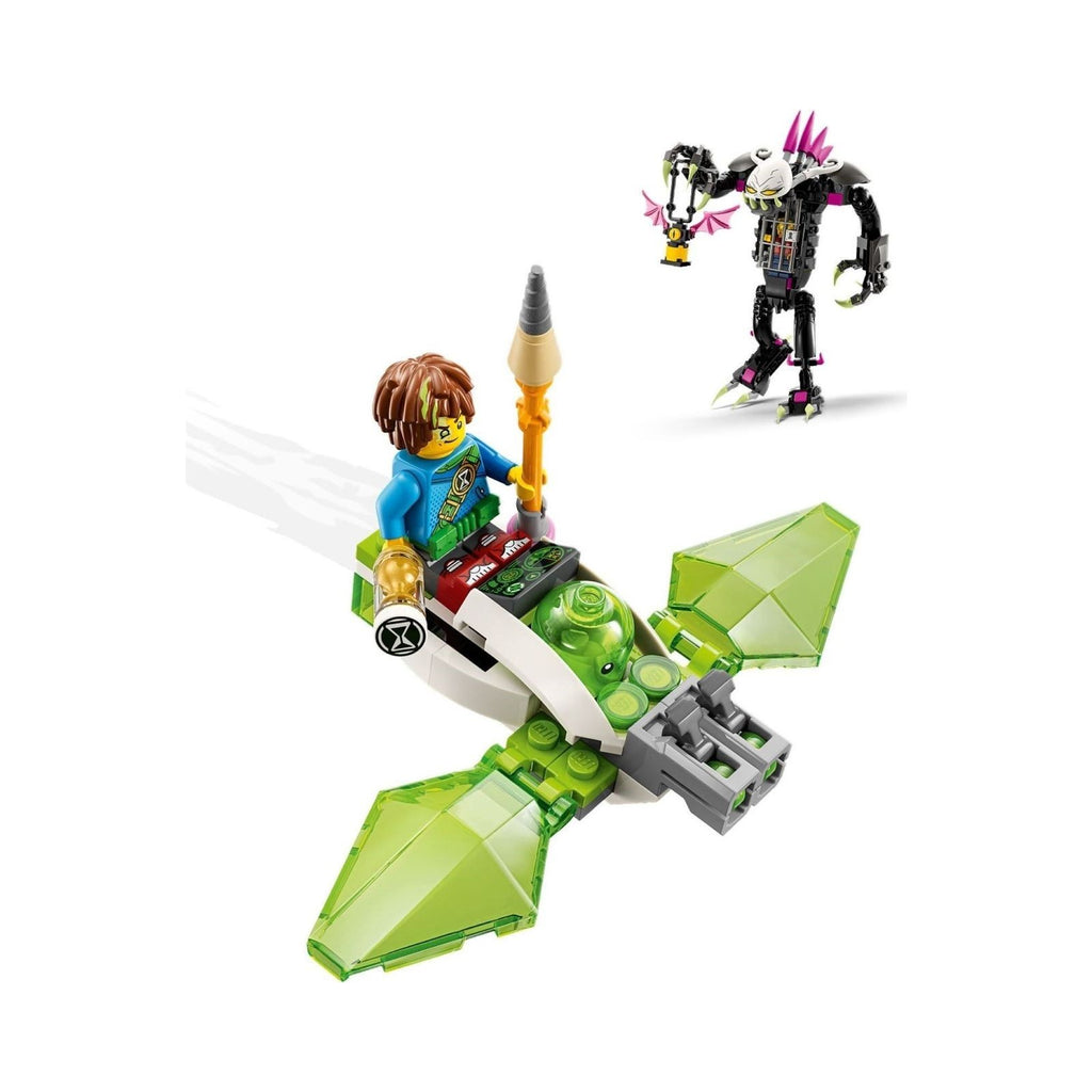 LEGO Dreamzzz: DREAMZzz 2-in-1 Grimkeeper the Cage Monster Figure Set, Transform Z-Blob into Mini-Plane or Hoverbike, With Minifigures from the TV Show, Toys for 7+ Years Old Kids, Boys, Girls 71455 (71455) - New Sealed - close-up