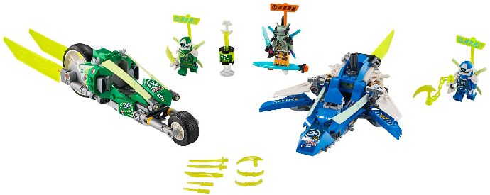 LEGO Ninjago: Jay and Lloyd's Velocity Racers (71709) - New Sealed - close-up