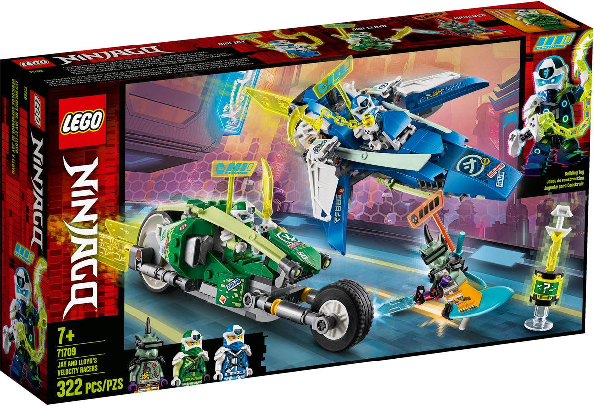LEGO Ninjago: Jay and Lloyd's Velocity Racers (71709) - New Sealed - box front