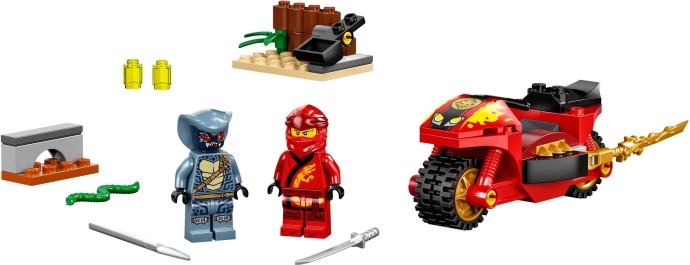 LEGO Ninjago: NINJAGO Legacy Kai’s Blade Cycle 71734 Ninja Motorcycle Playset Building Kit, Featuring NINJAGO Kai and a Snake; New 2021 (54 Pieces) (71734) - New Sealed - play features
