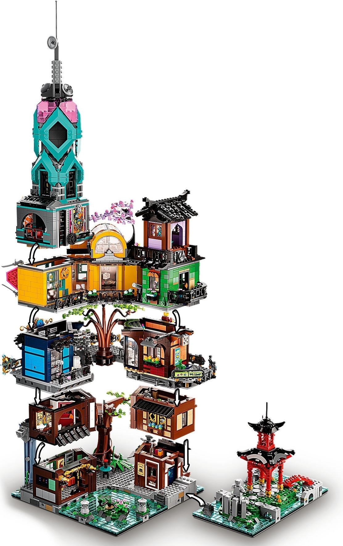 LEGO Ninjago: Ninjago City Gardens (71741) - New Sealed - close-up
