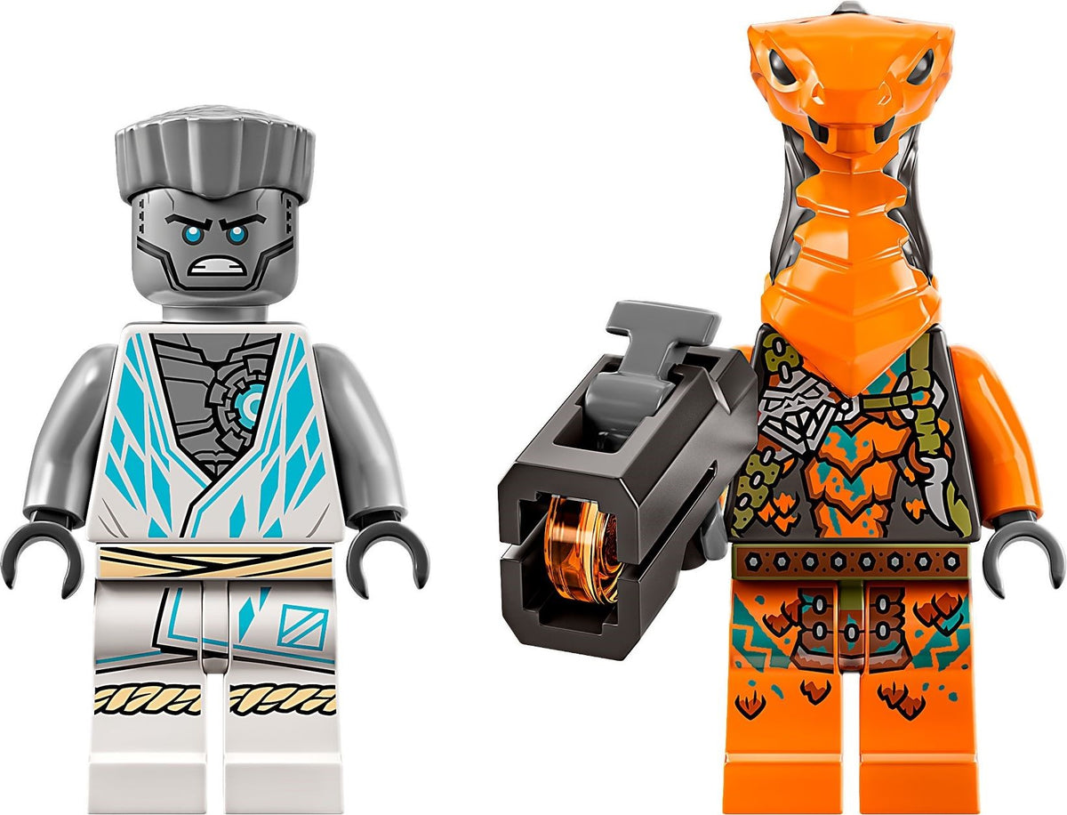 LEGO Ninjago: NINJAGO Zane’s Power Up Mech EVO 71761 Playset Featuring Ninja Battle Toys, NINJAGO Zane and a Snake Figure; Creative Building Kit for Ninja Fans Aged 6+ (95 Pieces) (71761) - New Sealed - close-up