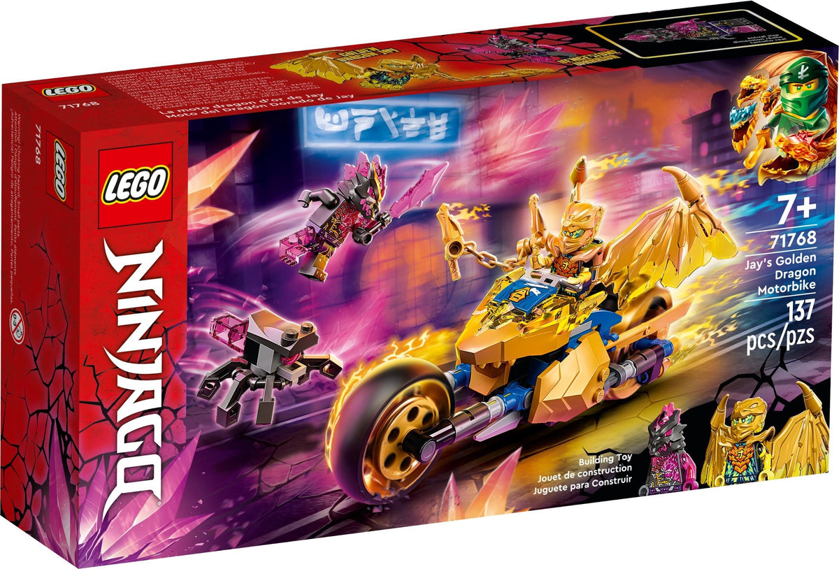 LEGO Ninjago: Jay's Golden Dragon Motorbike (71768) - New Sealed - box front