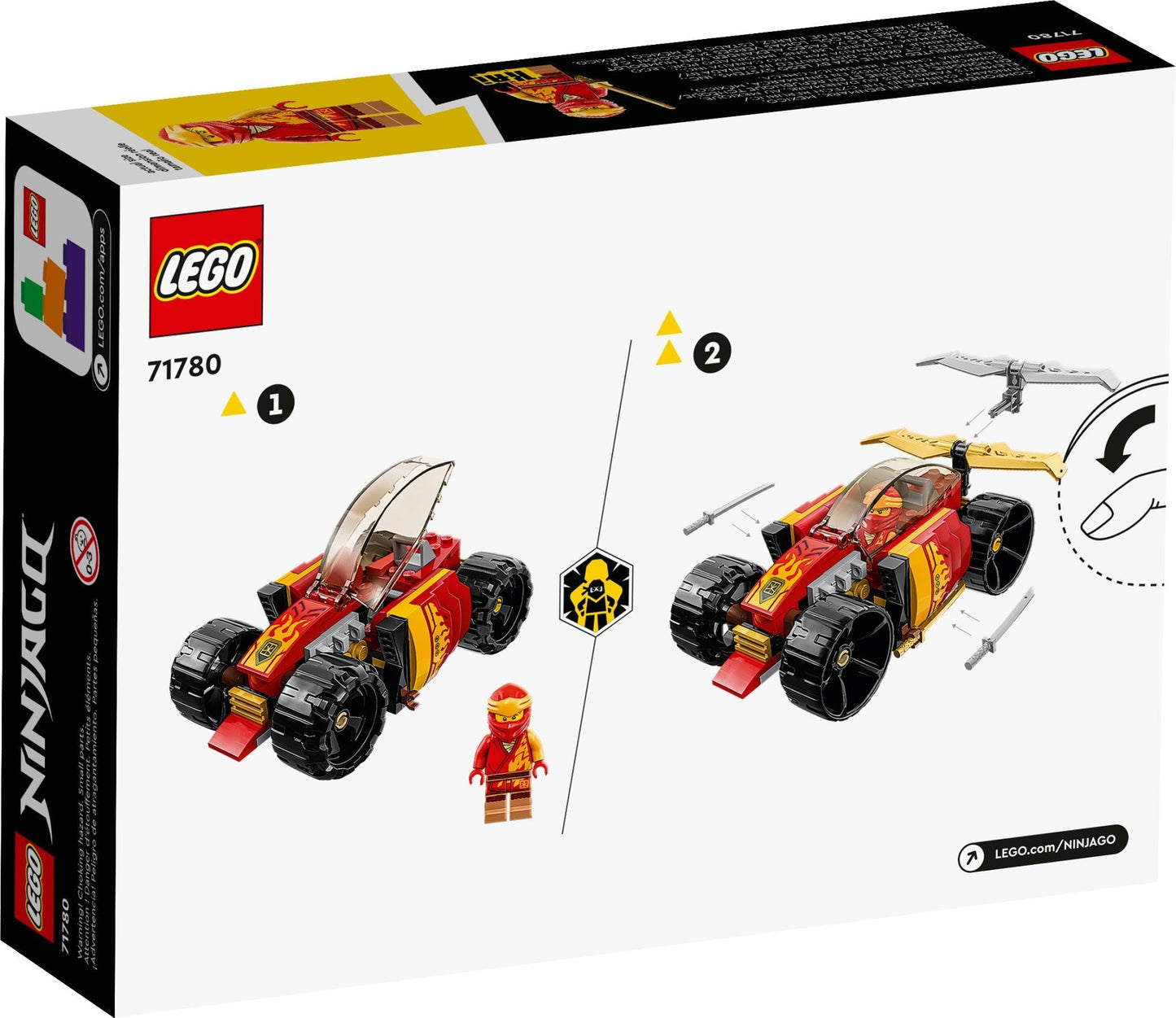 LEGO Ninjago: Kai's Ninja Race Car EVO (71780) - New Sealed - set details