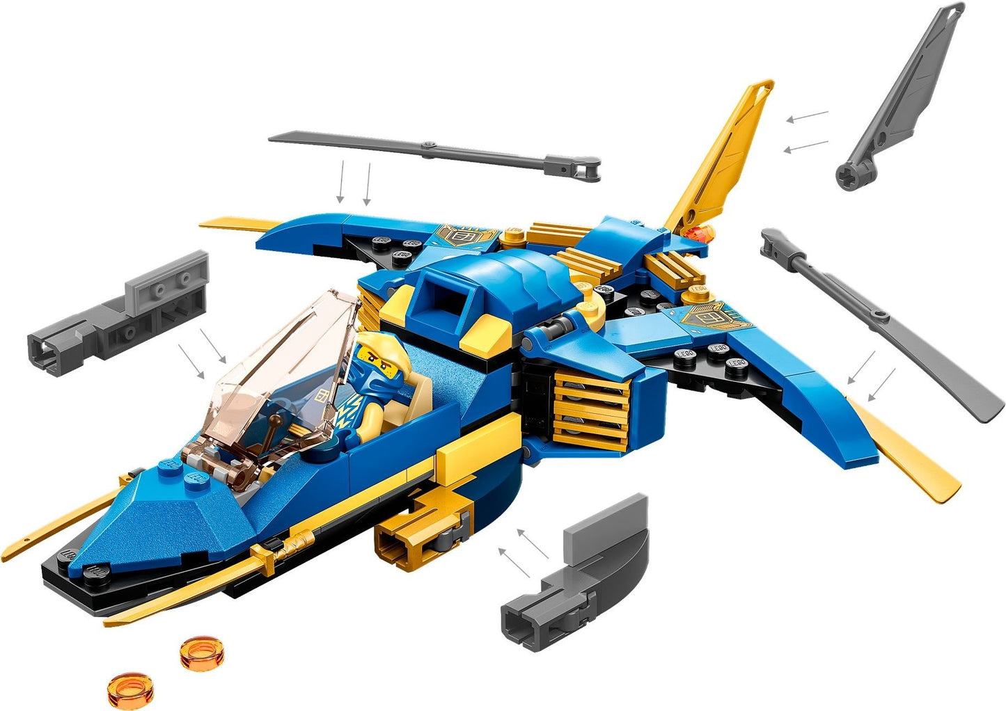 LEGO Ninjago: Jay's Lightning Jet EVO (71784) - New Sealed - minifigures