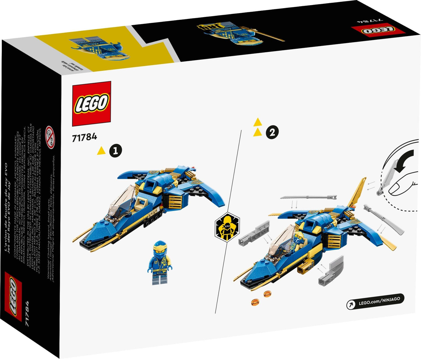 LEGO Ninjago: Jay's Lightning Jet EVO (71784) - New Sealed - set details