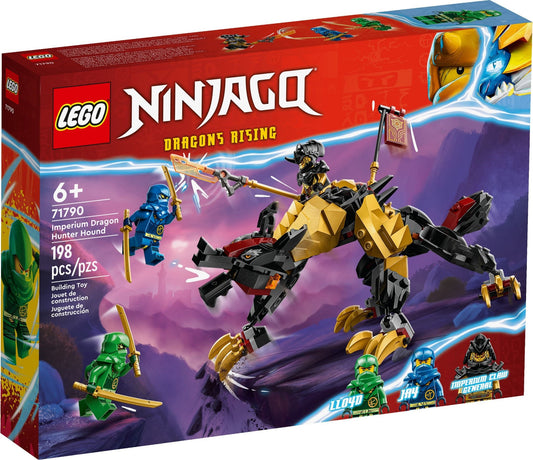LEGO Ninjago: NINJAGO Imperium Dragon Hunter Hound Set, Monster Figure Building Toy for 6+ Years Old Kids, Boys, Girls, Posable Mythical Creature, Ninja Gift with 3 Minifigures 71790 (71790) - New Sealed