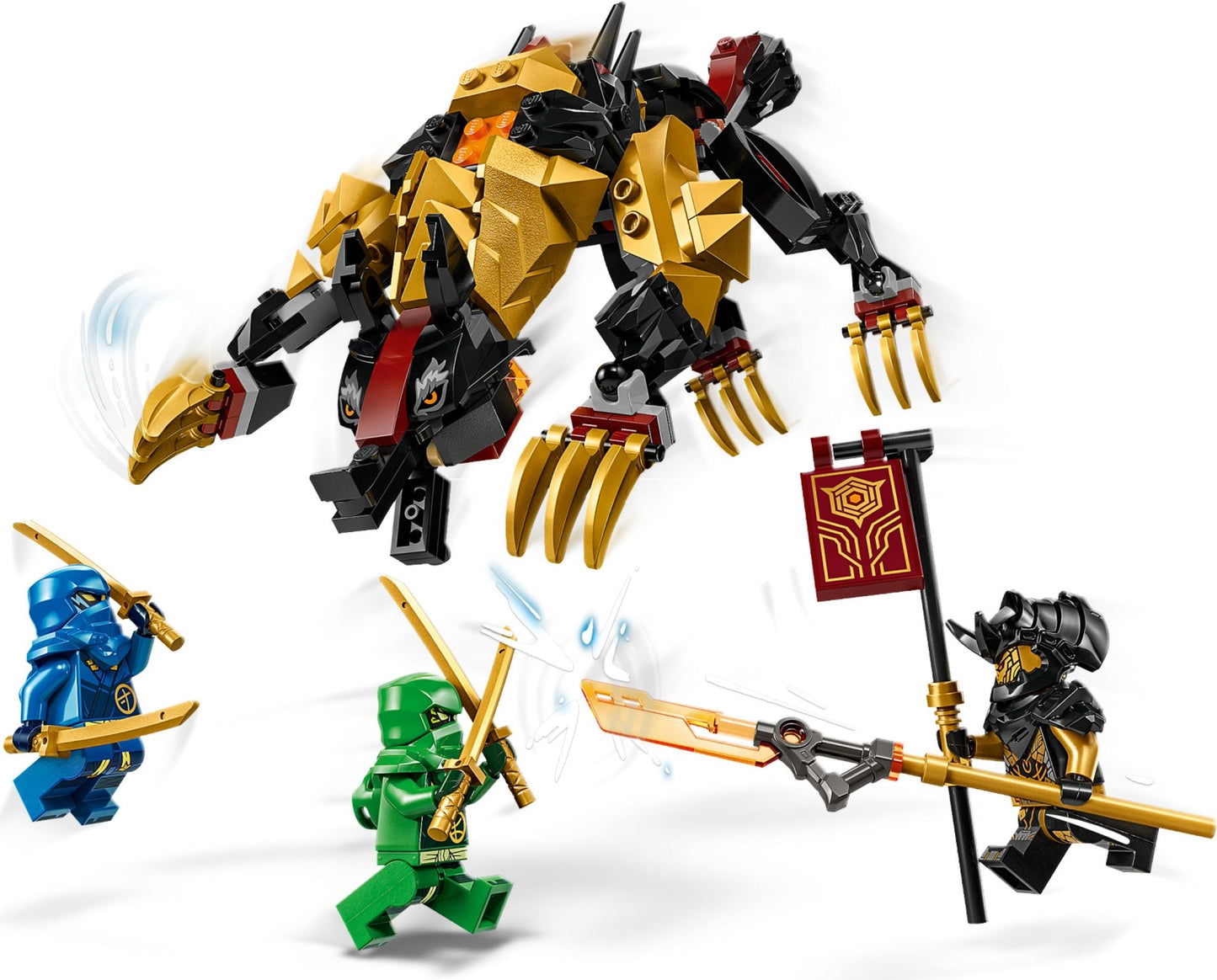 LEGO Ninjago: NINJAGO Imperium Dragon Hunter Hound Set, Monster Figure Building Toy for 6+ Years Old Kids, Boys, Girls, Posable Mythical Creature, Ninja Gift with 3 Minifigures 71790 (71790) - New Sealed