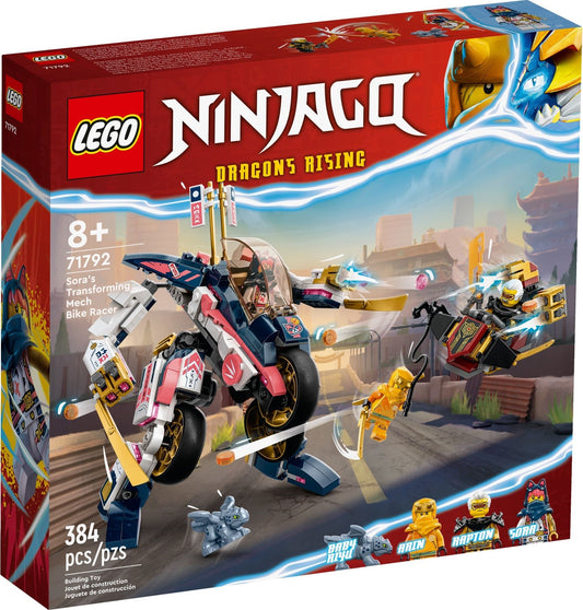 LEGO Ninjago: Sora's Transforming Mech Bike Racer (71792) - New Sealed - box front