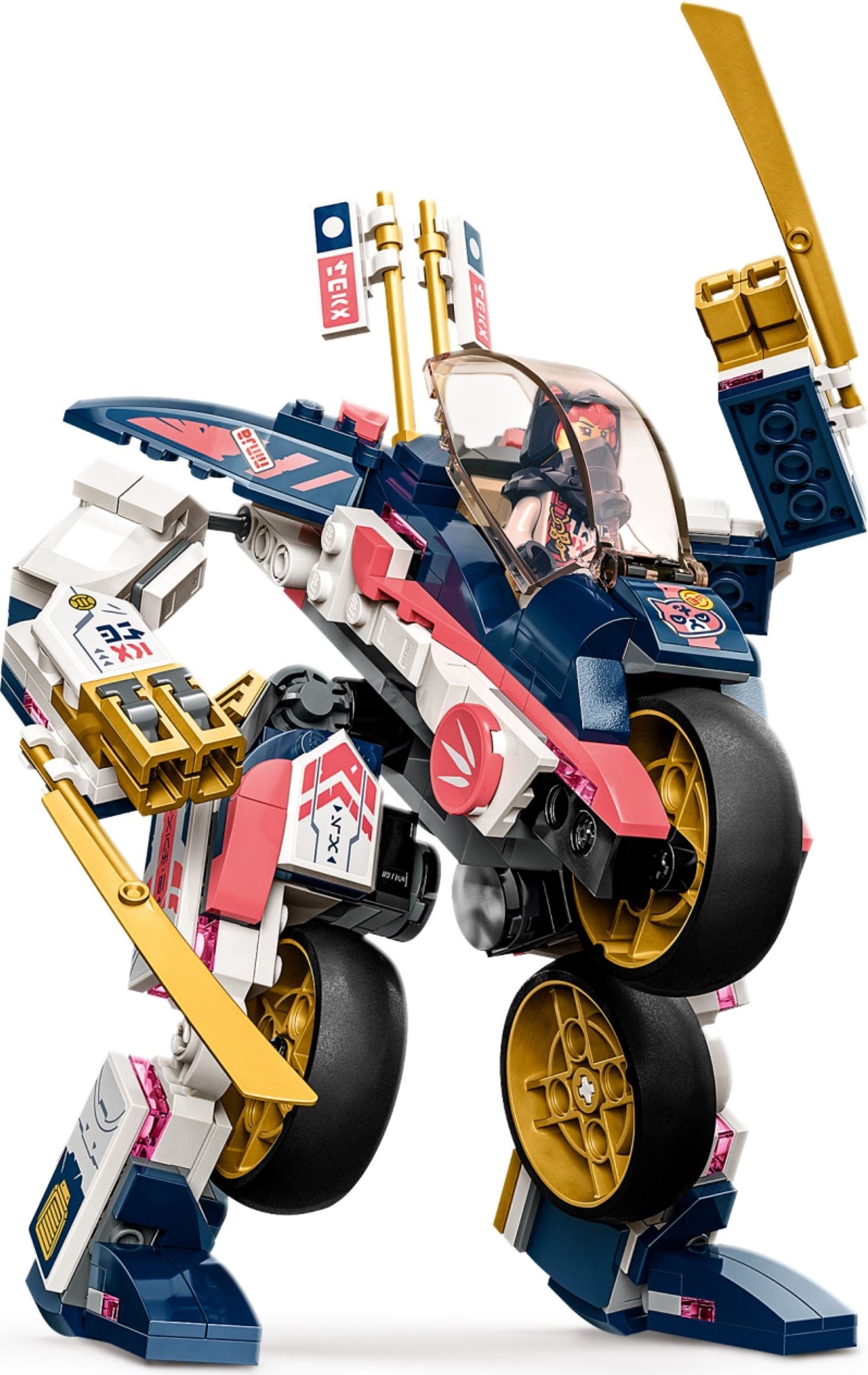 LEGO Ninjago: Sora's Transforming Mech Bike Racer (71792) - New Sealed - minifigures